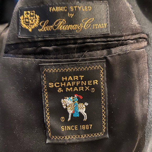 Loro Piana Black 100% Virgin Italian Wool USA Union Made Trench Coat Size 42 R. - Picture 4 of 6